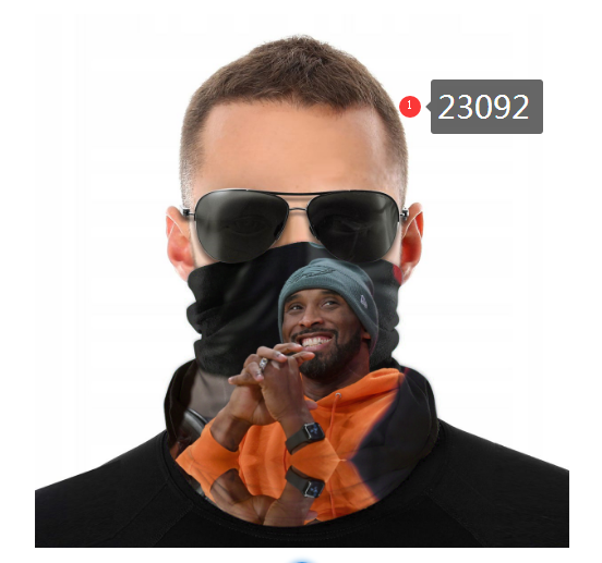 NBA 2021 Los Angeles Lakers #24 kobe bryant 23092 Dust mask with filter->nba dust mask->Sports Accessory